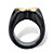Genuine Black Jade Butterfly Ring in Solid 10k Yellow Gold-12 at PalmBeach Jewelry