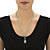 Genuine Pear-Cut and Round Beaded Green Jade Drop Necklace in 10k Yellow Gold 20"-13 at PalmBeach Jewelry
