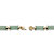 Genuine Green Jade 18k Gold-Plated Rectangular Link Bracelet 7.5"-12 at Direct Charge presents PalmBeach