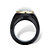 Genuine Freshwater Cultured Pearl and Black Jade Oval Cabochon Ring in Solid 10k Yellow Gold-12 at PalmBeach Jewelry