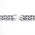 Men's Square-Cut Cubic Zirconia 10.35 TCW Bar-Link Bracelet in Silvertone 8.25"-12 at PalmBeach Jewelry