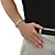 Men's Square-Cut Cubic Zirconia 10.35 TCW Bar-Link Bracelet in Silvertone 8.25"-14 at PalmBeach Jewelry