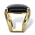 Rectangle Simulated Black Onyx Pillow Ring Gold-Plated-12 at PalmBeach Jewelry