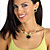 Genuine Bezel-Set Oval Onyx 2-Piece Necklace and Earrings Set in Antiqued Goldtone 16"-13 at PalmBeach Jewelry