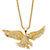 Men's Cubic Zirconia Flying Eagle Pendant Necklace 1 TCW Gold-Plated 24"-11 at PalmBeach Jewelry