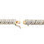Diamond Accent Two-Tone Pave-Style S-Link Tennis Bracelet Gold-Plated 8"-12 at Direct Charge presents PalmBeach