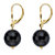 Genuine Black Onyx Bead Drop Earrings in 14k Gold over Sterling Silver-12 at PalmBeach Jewelry