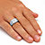 Men's Pave Diamond Multi-Row Grid Ring 1/6 TCW in Platinum over Sterling Silver-14 at Direct Charge presents PalmBeach