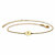 Personalized Round Circle Disc Charm Ankle Bracelet in 18k Gold over Sterling Silver 11"-11 at Direct Charge presents PalmBeach