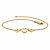 Triple-Heart Ankle Bracelet in 18k Gold over Sterling Silver 10"-11 at PalmBeach Jewelry