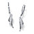 SETA JEWELRY Diamond Accent Waterfall Drop Earrings in Platinum over Sterling Silver-11 at Seta Jewelry