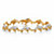 Diamond Accent Two-Tone Mother and Baby Dolphin-Link Bracelet Gold-Plated 7.25"-11 at Direct Charge presents PalmBeach