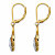Diamond Accent Two-Tone Heart Drop Lever Back Earrings Gold-Plated-12 at PalmBeach Jewelry
