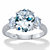 Oval-Cut Cubic Zirconia 3-Stone Engagement Ring 4.85 TCW in Platinum over Sterling Silver-11 at PalmBeach Jewelry