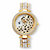 Princess-Cut and Round Crystal Leopard Fashion Watch in Gold Tone 7.5"-11 at PalmBeach Jewelry