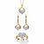 Diamond Accent Two-Tone 3-Piece Cluster Heart Necklace, Earring and Ring Set Gold-Plated 18"-11 at PalmBeach Jewelry