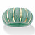 Genuine Green Jade Solid 10k Yellow Gold Shrimp-Style Dome Ring-11 at PalmBeach Jewelry