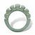 Genuine Green Jade Solid 10k Yellow Gold Shrimp-Style Dome Ring-12 at PalmBeach Jewelry
