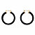 Genuine Black Jade Polished Hoop Earrings in 14k Gold over Sterling Silver 1.33"-12 at PalmBeach Jewelry