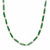 Genuine Green Jade and Freshwater Pearl Barrel Beaded Necklace in Solid 10k Yellow Gold 20"-11 at PalmBeach Jewelry