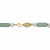 Genuine Green Jade and Freshwater Pearl Barrel Beaded Necklace in Solid 10k Yellow Gold 20"-12 at PalmBeach Jewelry