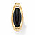 Genuine Black Jade Oval Cabochon Scroll Ring in 14k Gold over Sterling Silver-15 at PalmBeach Jewelry