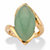 Marquise-Cut Genuine Green Jade Cabochon Bypass Ring in 14k Gold over Sterling Silver-11 at PalmBeach Jewelry