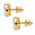 Round DIamond Stud Earrings 1/4 TCW in 18k Gold over Sterling Silver (10mm)-12 at PalmBeach Jewelry