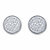 Round Diamond Cluster Stud Earrings 1/4 TCW in Platinum over Sterling Silver-11 at PalmBeach Jewelry