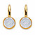 Round Diamond Two-Tone Cluster Earrings 1/4 TCW 18k Gold over Sterling Silver-11 at PalmBeach Jewelry