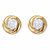 SETA JEWELRY Round Diamond Love Knot Stud 9mm Earrings 1/10 TCW in 18k Gold over Sterling Silver-11 at Seta Jewelry