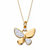Diamond Accent Butterfly Pendant Necklace 18k Gold-Plated 18"-11 at PalmBeach Jewelry