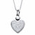 Round Diamond Accent Heart-Shaped Pendant Necklace Platinum-Plated 18"-11 at PalmBeach Jewelry