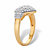 Round Diamond Heart-Shaped Cluster Ring 1/10 TCW in 18k Gold over Sterling Silver-12 at PalmBeach Jewelry