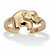 Elephant 18k Gold over Sterling Silver Adjustable Toe Ring-11 at PalmBeach Jewelry