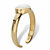 Heart-Shaped Genuine Mother-of-Pearl Adjustable Toe Ring in 18k Gold over Sterling Silver-12 at PalmBeach Jewelry