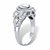 Round and Marquise-Cut Cubic Zirconia Halo Engagement Ring 2.44 TCW in Platinum over Sterling Silver-12 at PalmBeach Jewelry