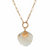 Simulated Mother-of-Pearl Shell Oval Rolo-Link Pendant Necklace in Goldtone 28"-11 at PalmBeach Jewelry