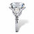 Cushion-Cut Cubic Zirconia Split-Shank Engagement Ring 7.40 TCW in Platinum over Sterling Silver-12 at PalmBeach Jewelry