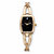 Adrienne Vittadini Crystal Accent Fashion Bangle Bracelet Watch with Black Face in Goldtone 7"-11 at PalmBeach Jewelry