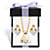 Round Simulated Crystal Solitaire Necklace and Earring Set in Goldtone with FREE Gift Box 18"-11 at PalmBeach Jewelry