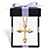 Diamond Accent Fleur-De-Lis Pendant Necklace Gold-Plated with FREE Gift Box 18"-20"-11 at PalmBeach Jewelry