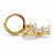 SETA JEWELRY Marquise-Cut and Baguette-Cut Crystal Butterfly Huggie-Hoop Charm Earrings in Goldtone 1"-12 at Seta Jewelry