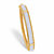 Round Diamond Accent Two-Tone Bead Border Bangle Bracelet Gold-Plated 7.25"-11 at Direct Charge presents PalmBeach