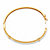Round Diamond Accent Two-Tone Bead Border Bangle Bracelet Gold-Plated 7.25"-12 at PalmBeach Jewelry