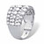 Round Graduated Cubic Zirconia Wide Anniversary Ring 2.82 TCW in Platinum over Sterling Silver-12 at PalmBeach Jewelry