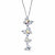 Marquise-Cut and Round Aurora Borealis Cubic Zirconia Butterfly Y Pendant Necklace 2.74 TCW  Platinum-Plated 18"-20"-11 at PalmBeach Jewelry