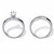 Marquise-Cut Cubic Zirconia and Diamond Accent 2-Piece Diagonal Bridal Ring Set .74 TCW in Platinum over Sterling Silver-12 at PalmBeach Jewelry