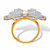 Marquise-Cut and Round Cubic Zirconia Butterfly Cocktail Ring 2.11 TCW Gold-Plated-12 at PalmBeach Jewelry
