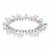 Round and Pear-Cut Aurora Borealis Crystal Stretch Bracelet in Silvertone 7"-11 at PalmBeach Jewelry